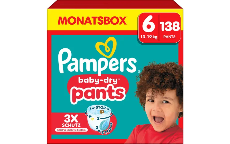 Pampers Windeln Baby Dry Pants Extra Large Grösse 6
