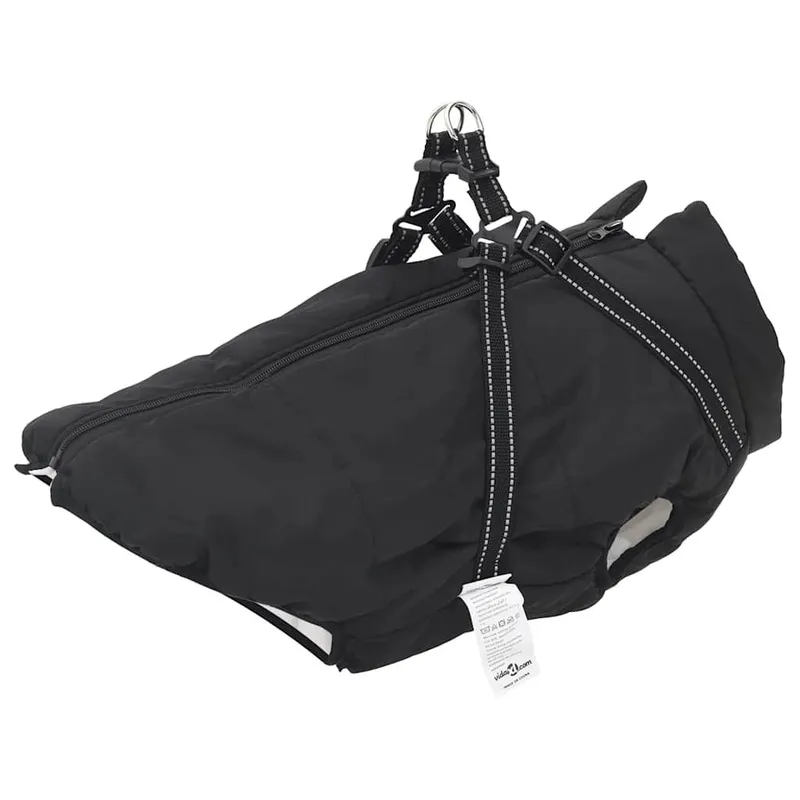 Mantello per cane con guaina impermeabile Riflettente Nero L52