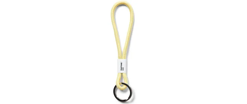 Pantone by Copenhagen Design Key Chain Short Nylon Metall Klein Hellgelb