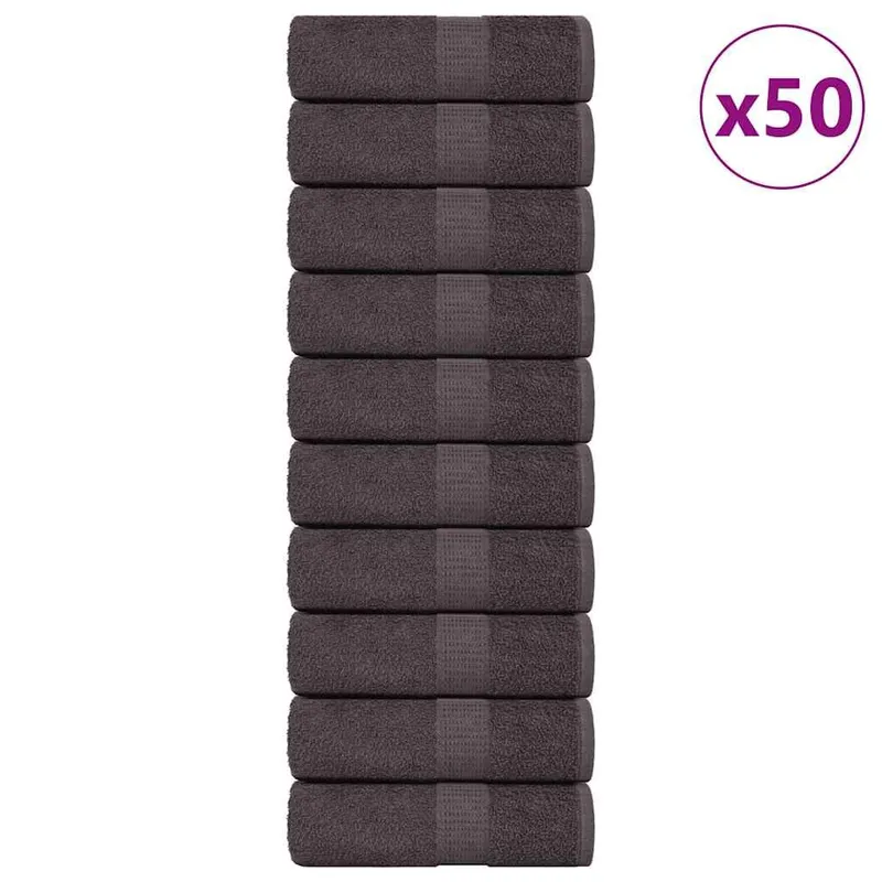 Waschtücher FROGN 50 Stk. antracite 30x30 cm 360 g/m²