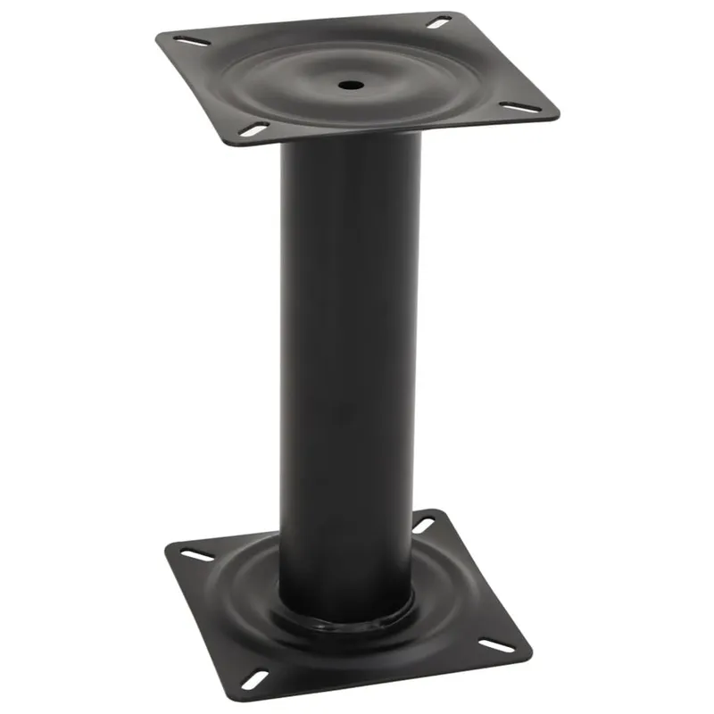 Piédestal de siège de bateau noir 33 cm acier