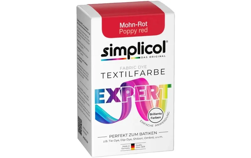 Simplicol Textilfarbe Expert Mohnrot, 150 g