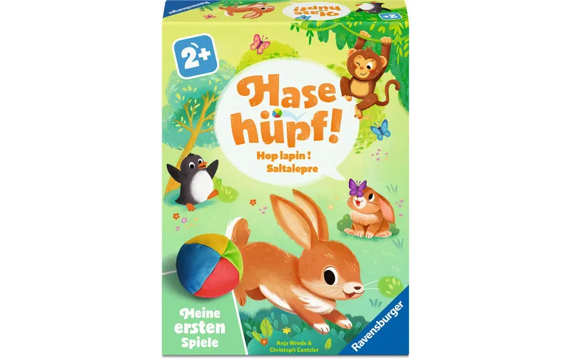 Ravensburger Meine ersten Spiele Hase hüpf! ab 2 Jahren, 1-4 Spieler