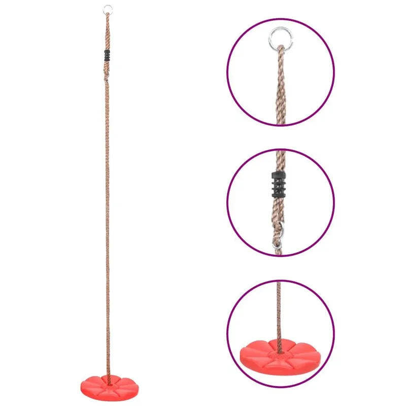 Tellerschaukel 200 cm red