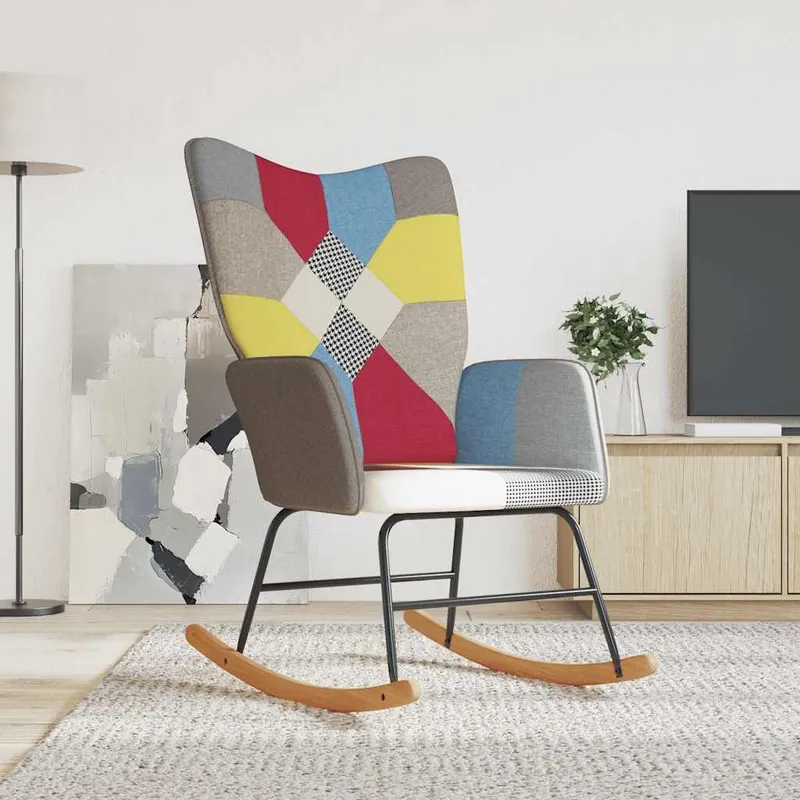 Schaukelstuhl Patchwork fabric