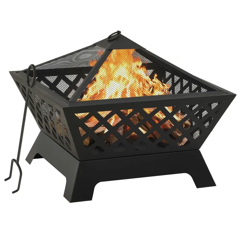 Feuerstelle with Schürhaken 64 cm XXL steel