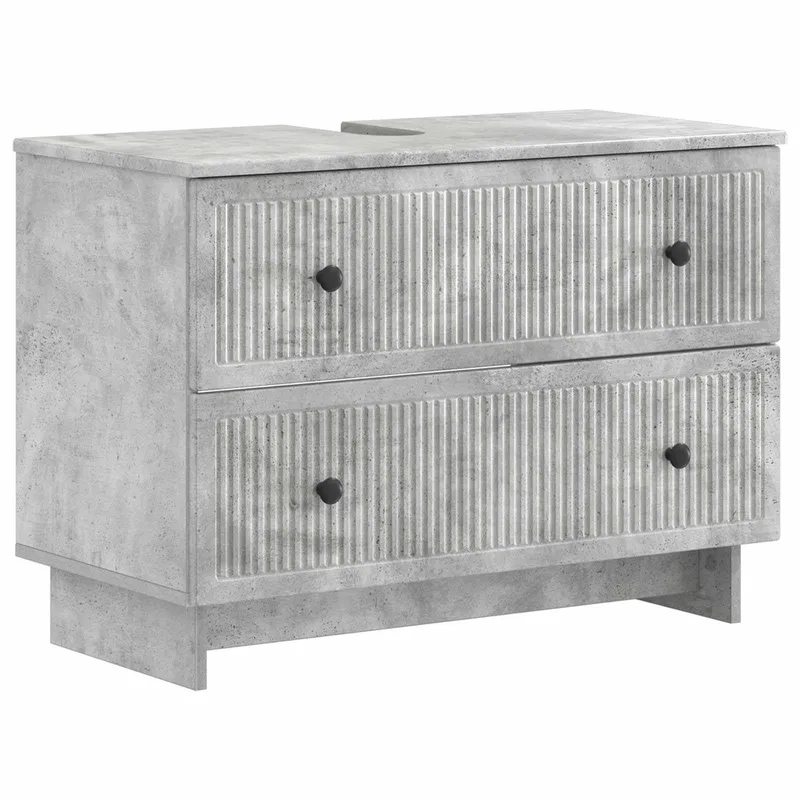 Waschbeckenschrank EDE Betongrau 82 x 41 x 59 cm Holzwerkstoff