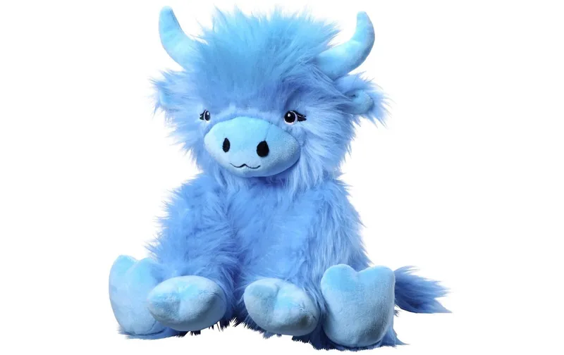 Bauer Plüsch Highland Kuh 25 cm Blau