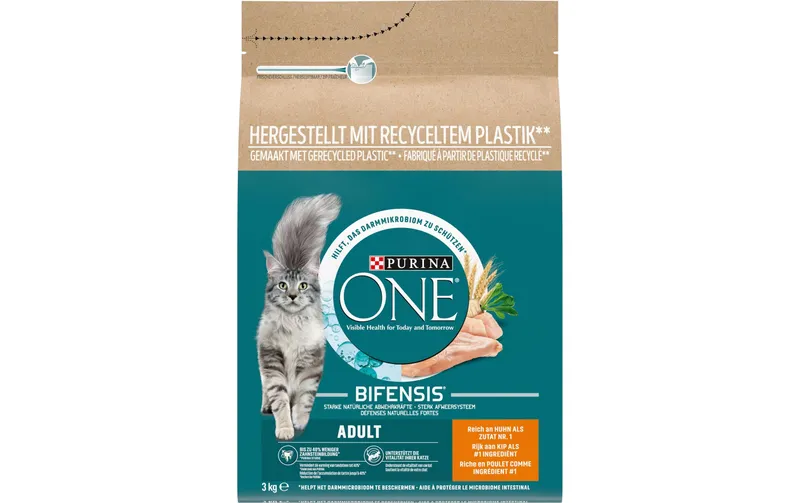 Purina ONE Trockenfutter Adult Huhn & Vollkorn, 3 kg