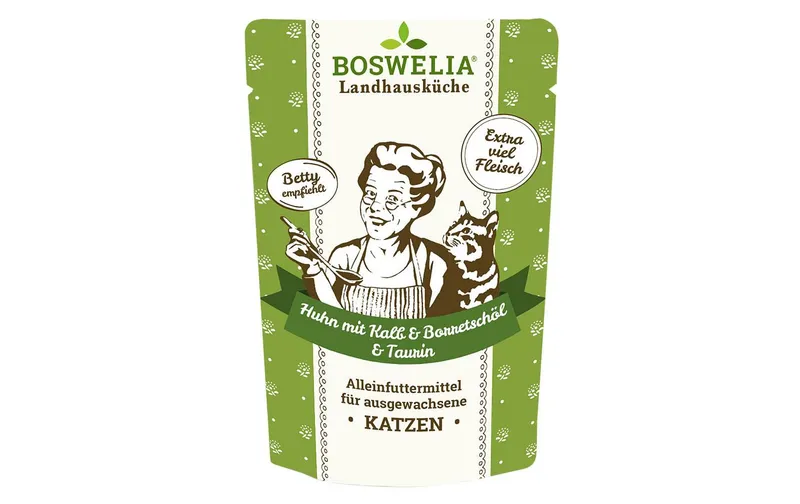 Betty's Landhausküche Nassfutter Huhn & Kalb mit Borretschöl, 100 g