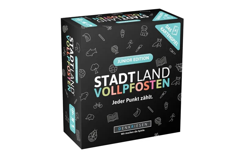 Denkriesen Partyspiel STADT LAND VOLLpali – Das Kartenspiel Junior