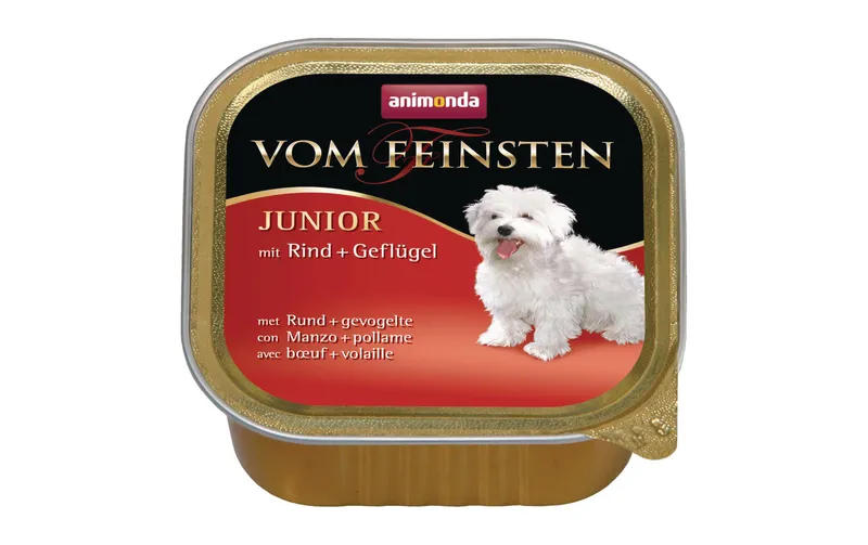 animonda Nassfutter Vom Feinsten Junior con Rind+Geflügel