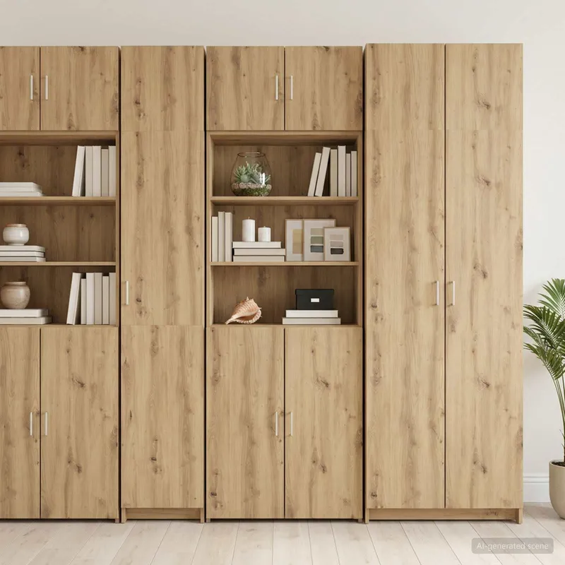 Lagerschrank mit Regalen Artisan-Eiche 70 x 42,5 x 225 cm