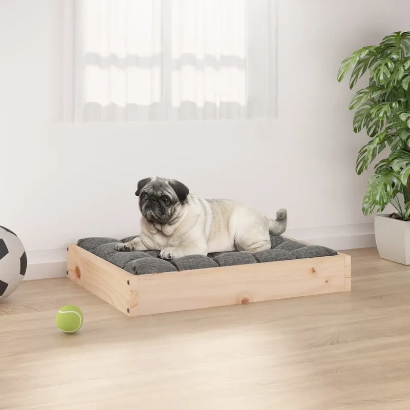 dog bed 61,5x49x9 cm solid pine wood