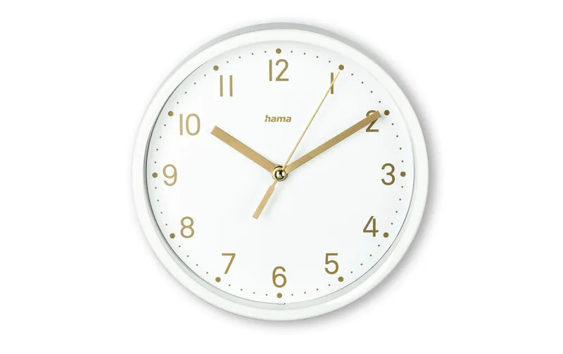Hama Tischuhr Madeira Ø 16 cm, white