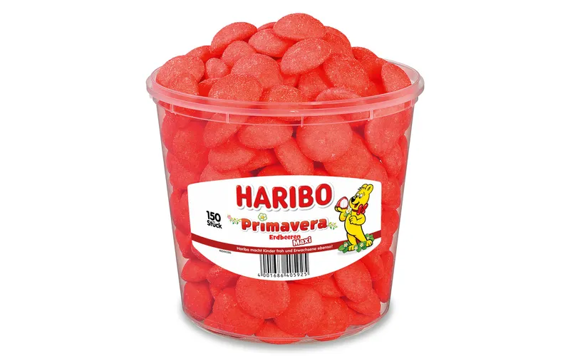 Haribo Gummibonbons Primavera Erdbeeren Dose 1150 g