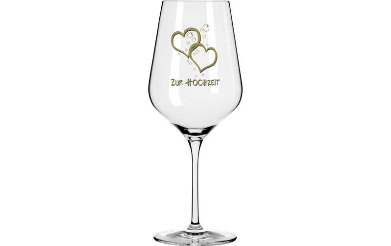 Wate Weinglas zur Hochzeit