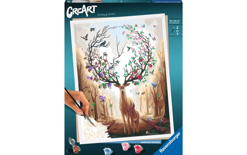 Ravensburger Malen nach Zahlen Magnificent Encounter 30 x 40 cm