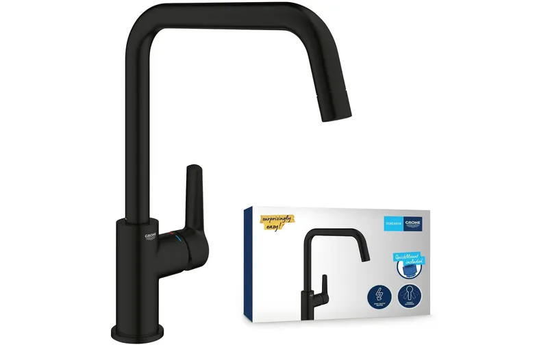 GROHE Küchenarmatur Start noir, 3/8", U-Auslauf
