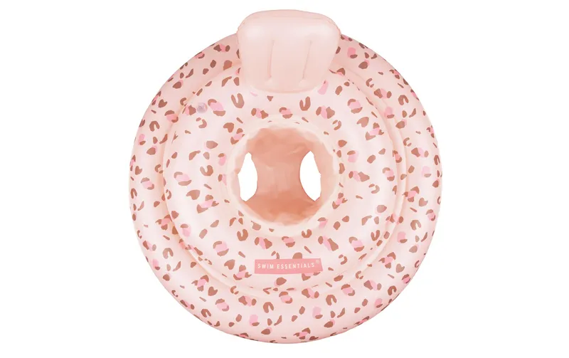 Swim Essentials Schwimmsitz 0-1 Jahre Leopard Old Pink