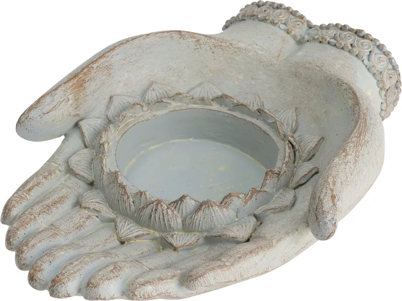 Teelichthalter Handfläche