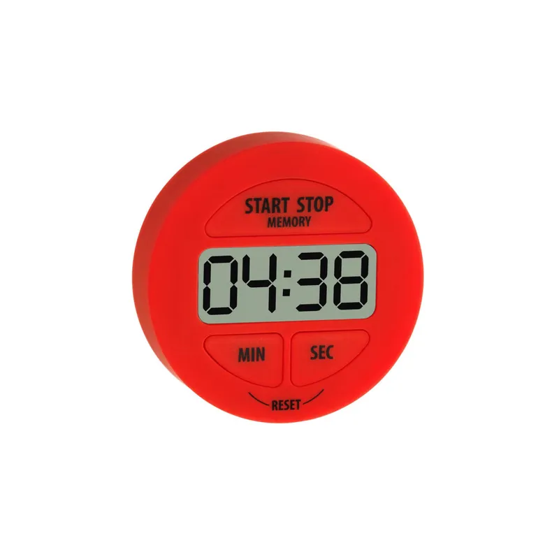 TFA Dostmann Timer Digital mit Stoppuhr, rouge