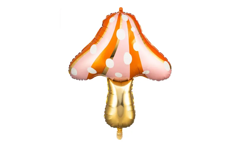 Partydeco Folienballon Pilz Orange/Gold/Rosa