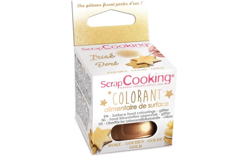 ScrapCooking Lebensmittelpuder Glitzer Gold 5 g
