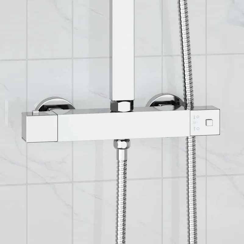 Mélangeur de douche thermostatique Acier Inoxydable 201