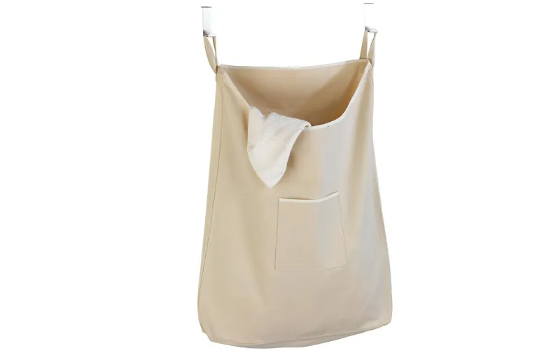 Wenko Wäschesammler Canguro 65 l, Beige/Silber