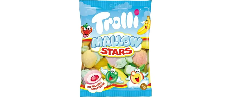 Trolli Gummibonbons Mallow Stars 150 g
