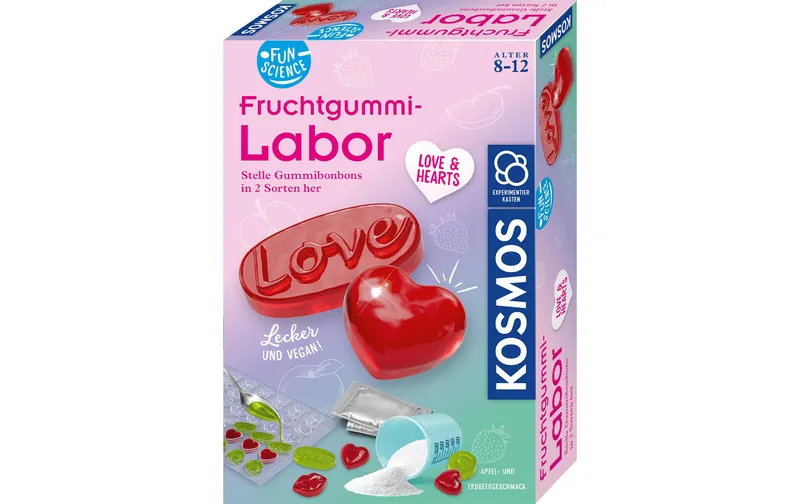 Kosmos Experimentierkasten Fruchtgummi Labor Love & Hearts