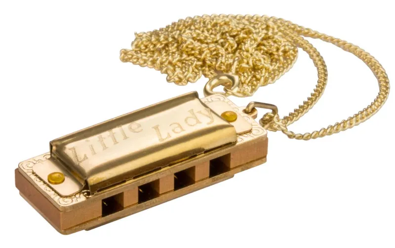 Hohner Mundharmonika Miniature Little Gold Halskette – C-Dur