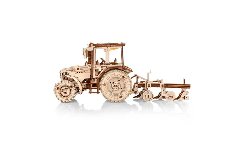 Eco-Wood-Art Bausatz Traktor 82.3 mit Pflug