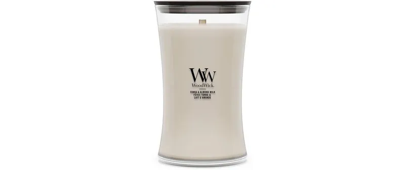 Woodwick Duftkerze Tonka & Almond Milk Large Jar