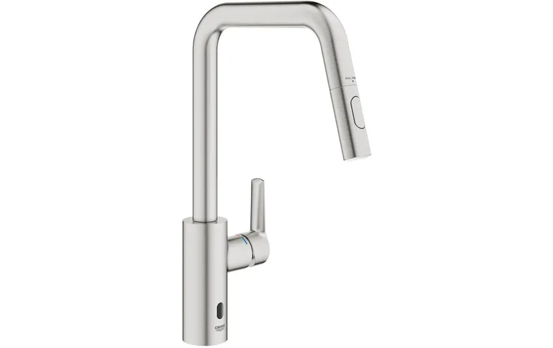 GROHE Küchenarmatur Start 3/8", Supersteel, herausziehbar