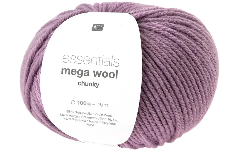 Rico Design Wolle Essentials Mega Wool chunky 100 g, Flieder