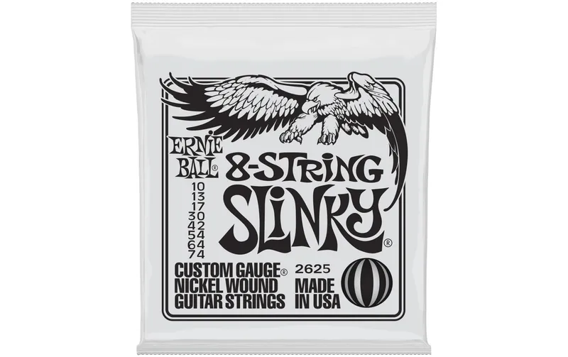 Ernie Ball Gitarrensaiten 2625 8-String Slinky – 10-74