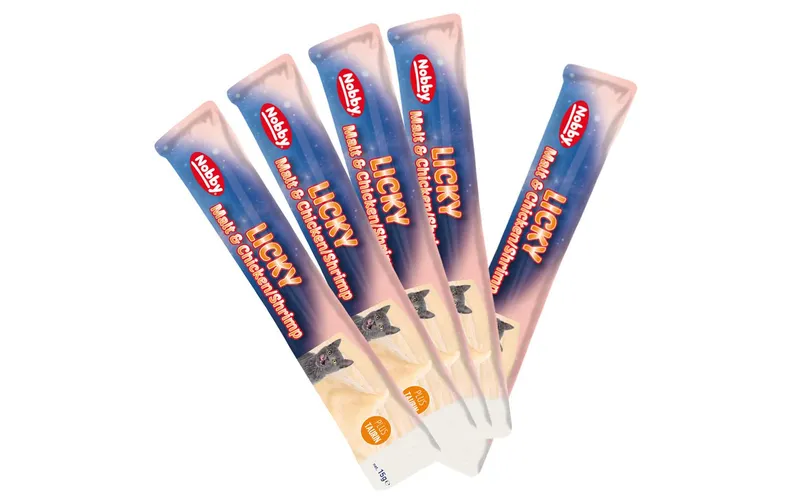 Nobby StarSnack Licky Malt & Huhn/Shrimps, 5 x 15 g