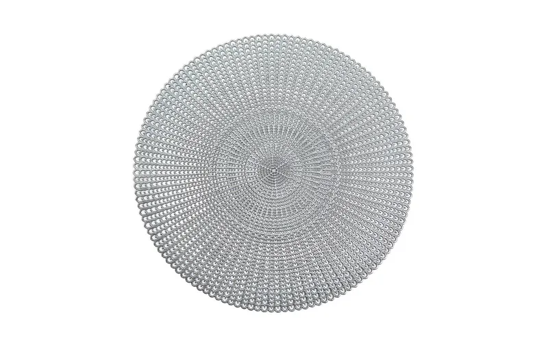 Zeller Present Tischset Cut out Ø 41 cm, Silber