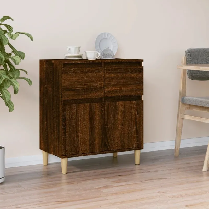 Sideboard marrone Eichen-Optik 60x35x70 cm derivato del legno