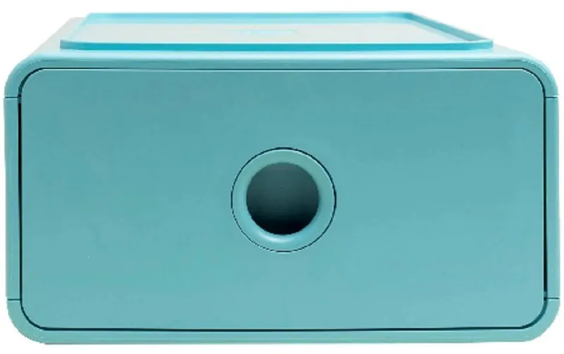 Exacompta Schubladenbox Tiny Box Skandi, 1 Schublade, A5+, Frostblau