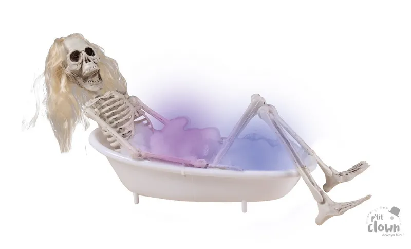 Skelett in Badewanne 30 cm
