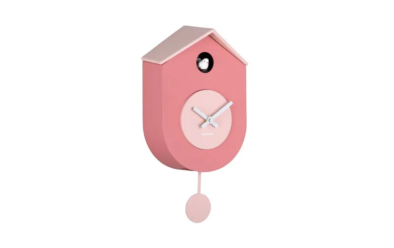 KARLSSON Wanduhr Kuckuck Grato 17.5 x 33.2, Tan rose/Soft pink