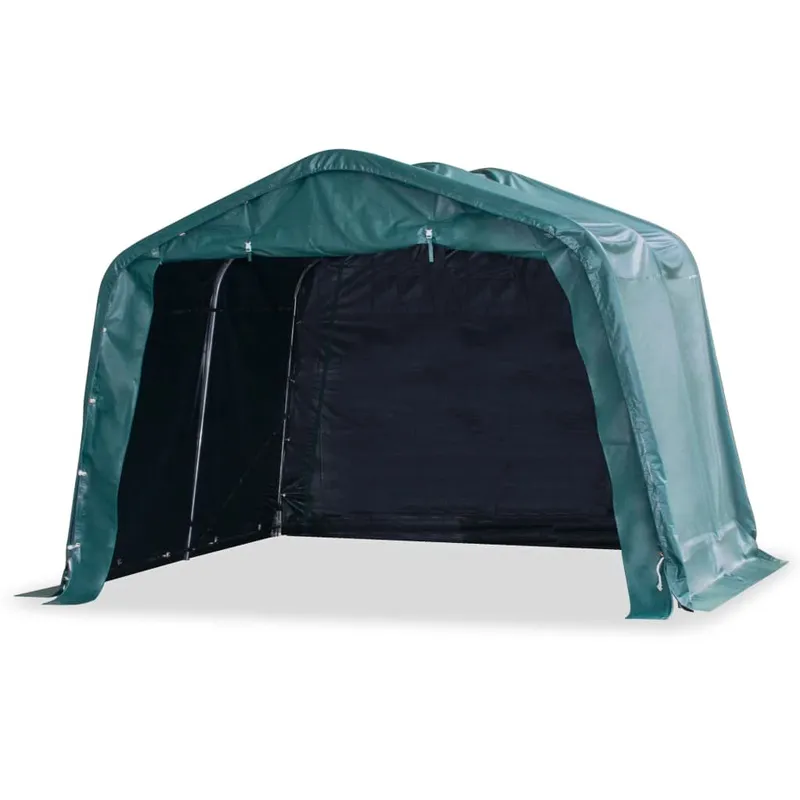 Tente amovible pour bétail PVC 550 g/m² 3,3 x 3,2 m Vert foncé