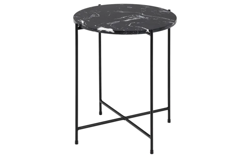 AC Design Couchtisch Avila nero, Ø 42 x 45 cm