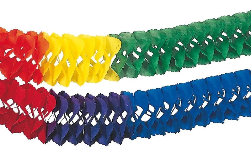 Papstar Girlande Rainbow 10 m, multicolore