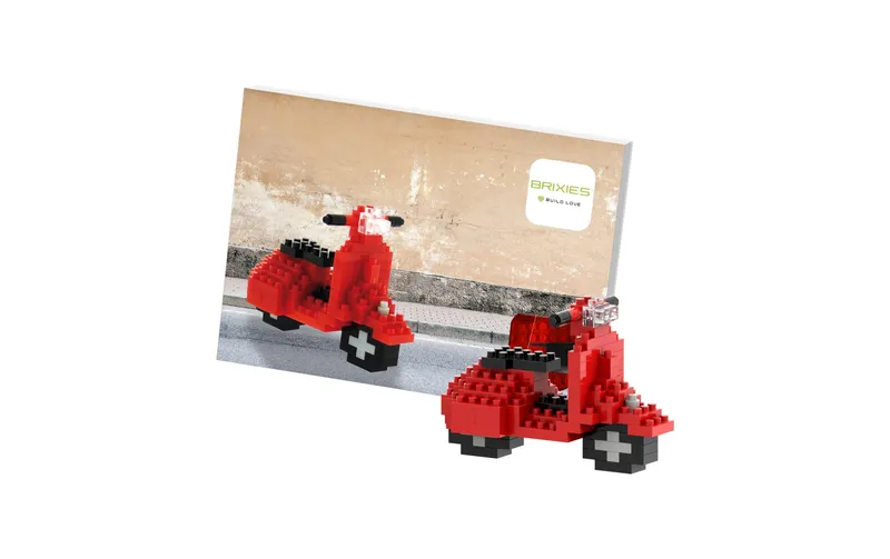 BRIXIES Bausteinmodell Motorroller in 101 Bausteinen