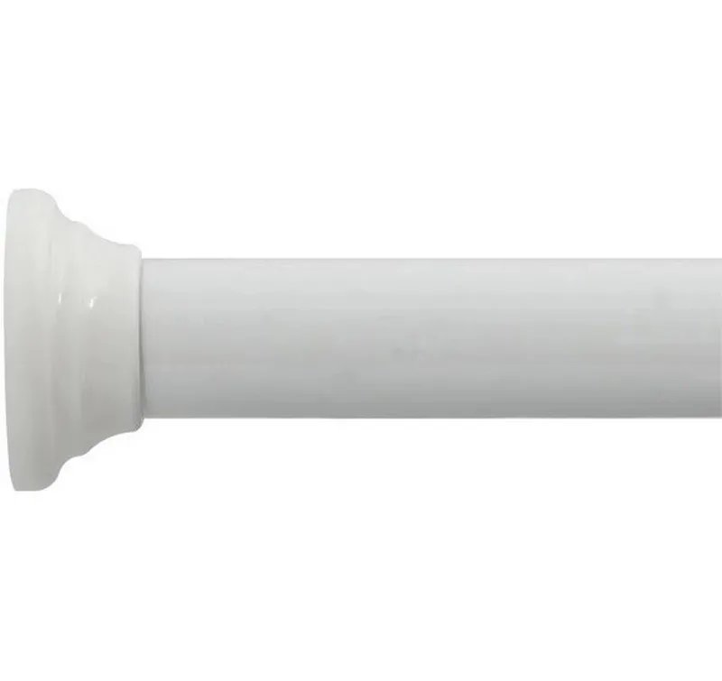 spirella Duschvorhangstange Kreta 125/220 x 3.5 cm, blanc