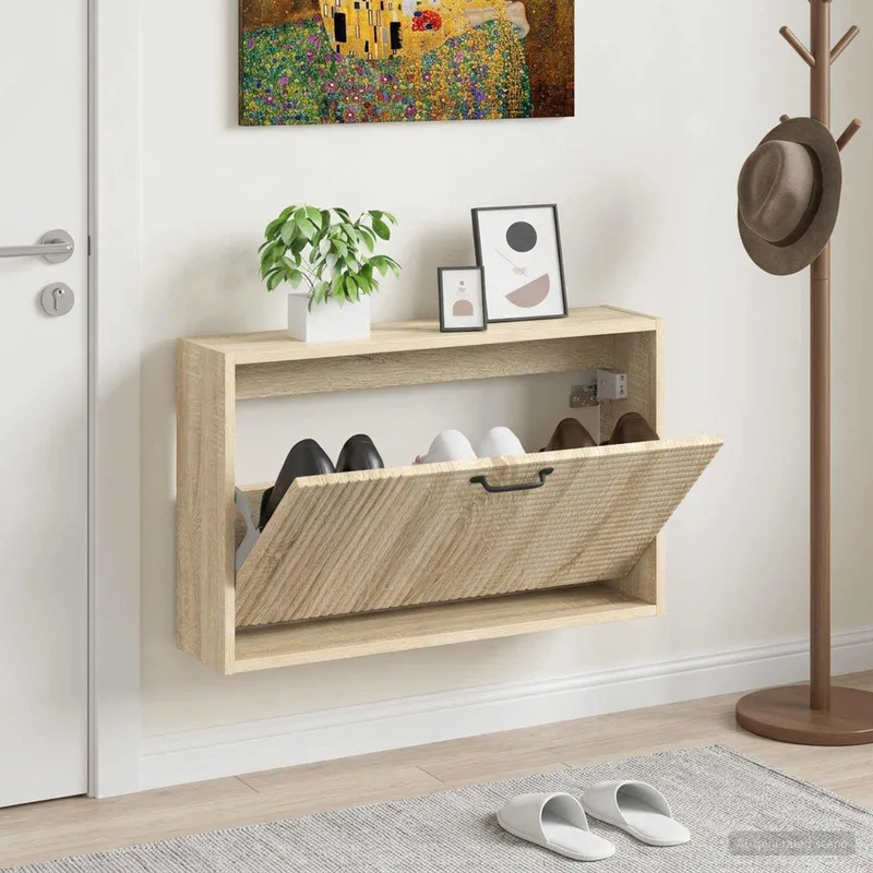 Wandmontierter Schuhschrank HAARLEM 71 x 17 x 43 cm